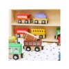 Tooky Toy | Dřevěné vláčky set 12 ks