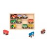 Tooky Toy | Dřevěné vláčky set 12 ks