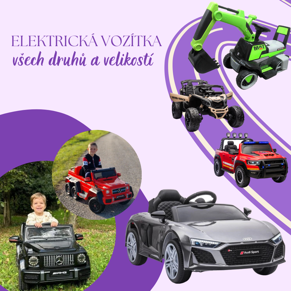 Extra velký výběr dětských elektrických vozítek hrackyzadobrekacky.cz