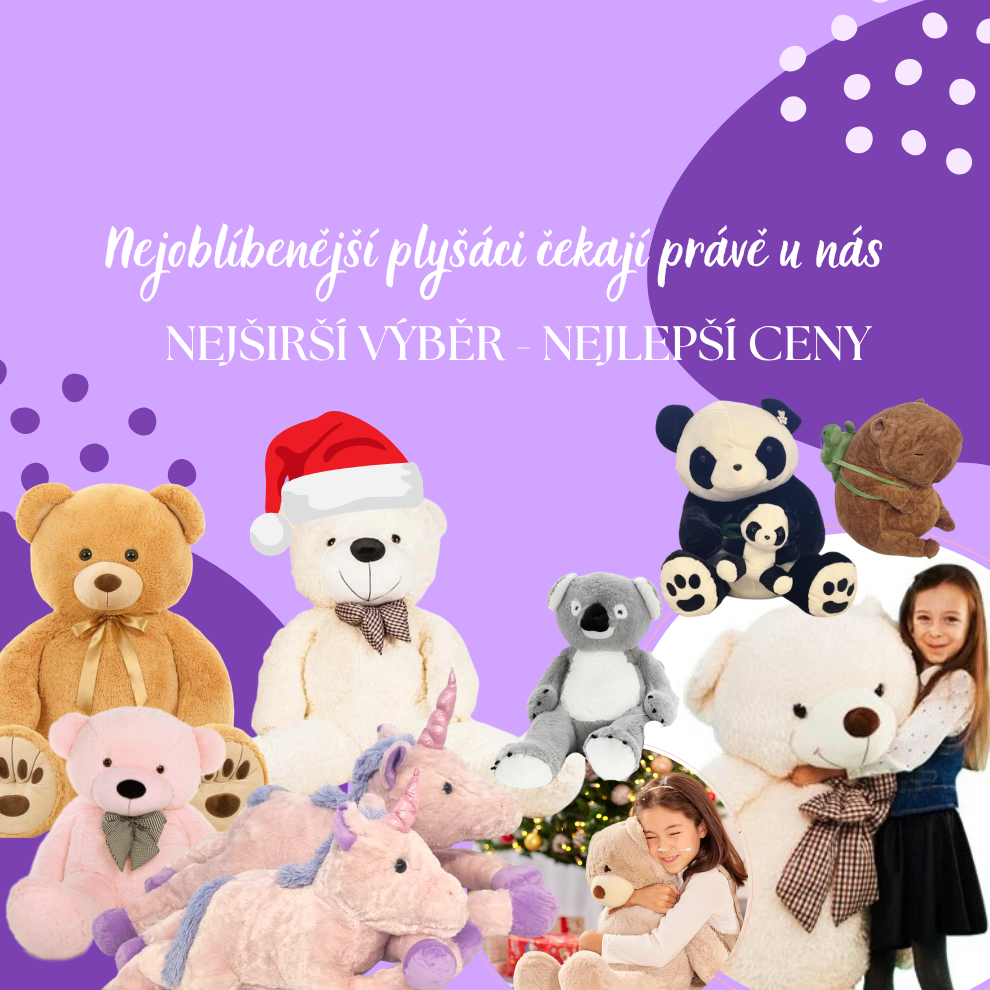 Největší výběr plyšových hraček na hrackyzadobrekacky.cz