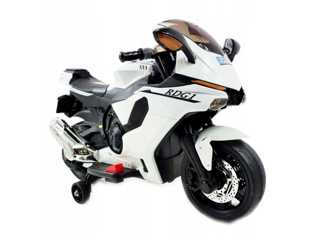 Elektrická motorka R1 Superbike bílá