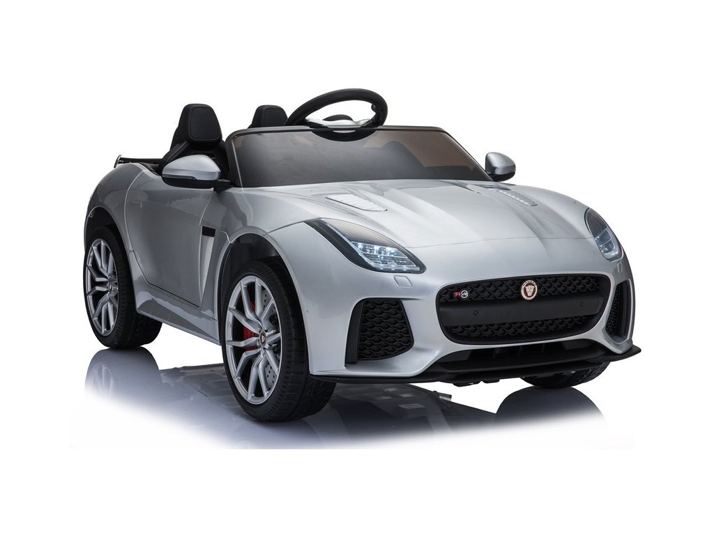 Elektrické autíčko Jaguar F-Type lakované stříbrné