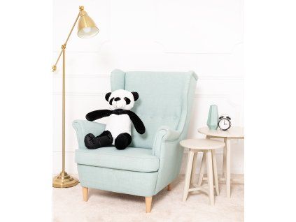 Plyšová panda 70 cm bílo-černá