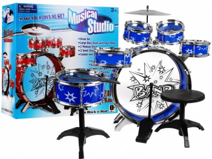 Dětská bicí souprava – bubny pro kluky modrá