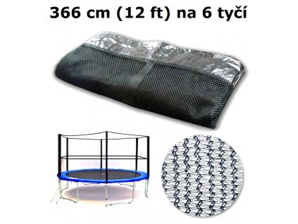 Ochranná síť na trampolínu 366 cm (12 ft) na 6 tyčí