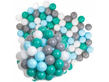 Míčky do bazénu 100 ks modré-tyrkysové-bílé