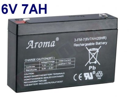 Gelová nabíjecí baterie 6 V - 7 Ah/20HR