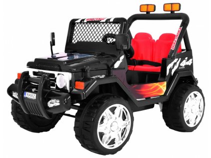 Elektrické autíčko Jeep Raptor, EVA kola, 2.4GHz černé