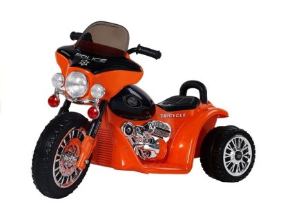 Dětská elektrická motorka Harley 6V oranžová 3