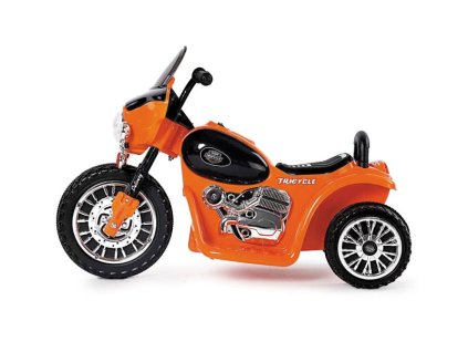 Dětská elektrická motorka Harley 6V oranžová