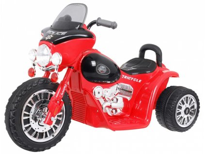 Dětská elektrická motorka Harley 6V červená