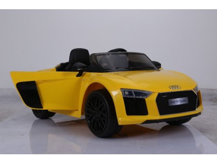 Dětské elektrické autíčko Audi R8 Spyder 2,4Ghz žluté