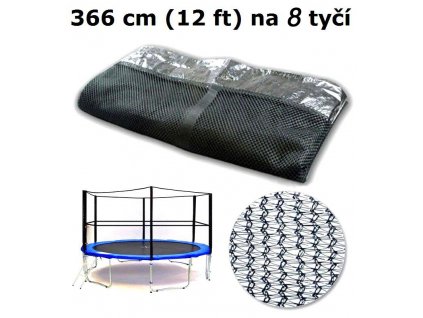 Ochranná síť na trampolínu 366 cm (12 ft) na 8 tyčí