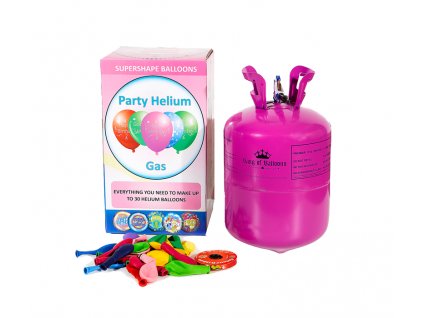 Helium sada narozeninová párty + 30 balónků