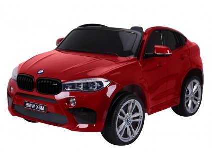 Elektrické autíčko BMW X6 M, 2 místné lakované červené