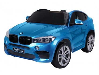 Elektrické autíčko BMW X6 M, 2 místné lakované modré