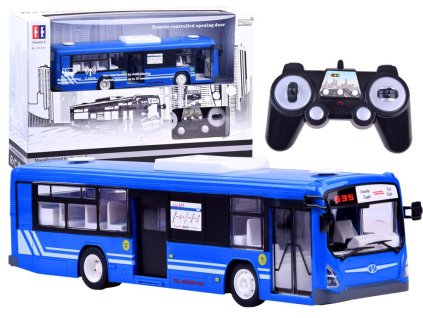 RC Autobus s otevíráním dveří modrý