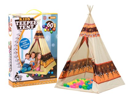 Stan Teepee Wigwam + 60 barevných kuliček