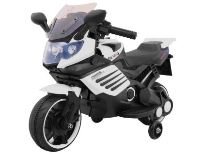 Dětská elektrická motorka SuperBike bílá