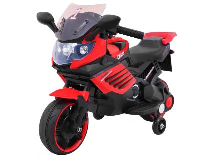 Dětská elektrická motorka SuperBike červená