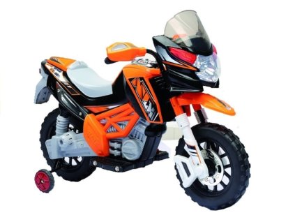 Dětská elektrická motorka J518 oranžová