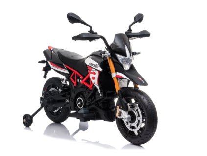 Elektrická motorka Aprilia černo-červená