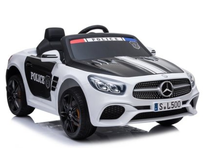 Elektrické autíčko MERCEDES SL500 Policie bílé