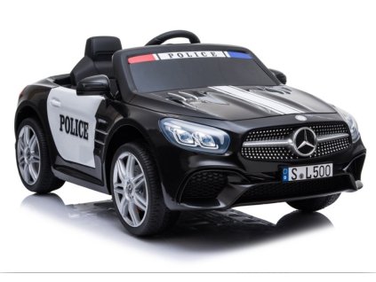 Elektrické autíčko MERCEDES SL500 Policie černé