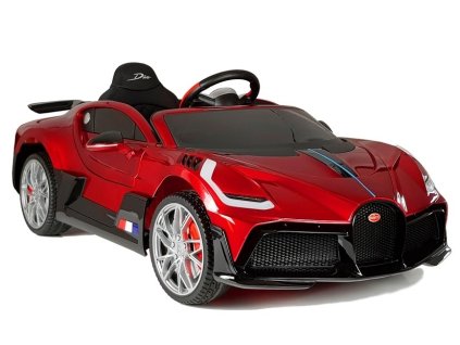 Elektrické auto Bugatti Divo lakované červené