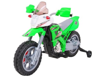 Dětská elektrická motorka CrossBike zelená