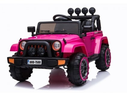 Elektrické terénní autíčko Full Time 4WD růžové