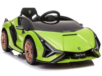Elektrické autíčko Lamborghini Sian zelené