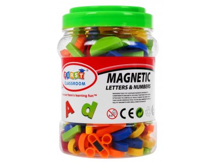 Magnetická písmena a číslice - 128 kusů