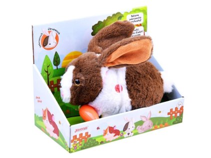 Tomido interaktivní plyšák králík hnědý