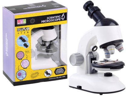 Dětský mikroskop s příslušenstvím bílý
