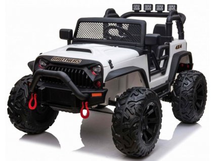 Elektrické autíčko Jeep Brothers bílé