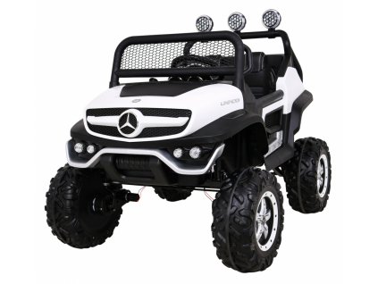 Elektrické autíčko Mercedes Unimog S, 4x4, 12V Bílé