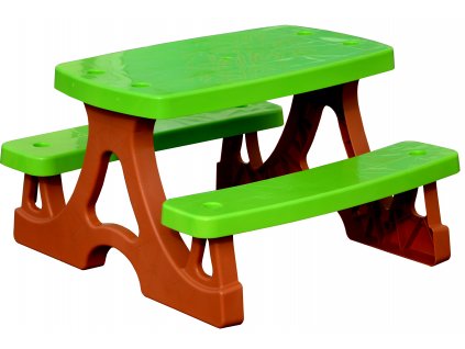 Tomido dětský stůl a židle pro zahradní domeček GREEN