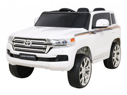 Elektrické autíčko Toyota Land Cruiser bílé