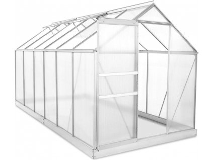 Hliníkový polykarbonátový skleník 380x190x195 cm 7,22 m2