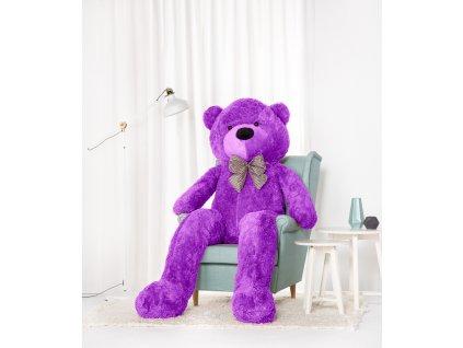 Velký plyšový medvěd Classico 220 cm fialový