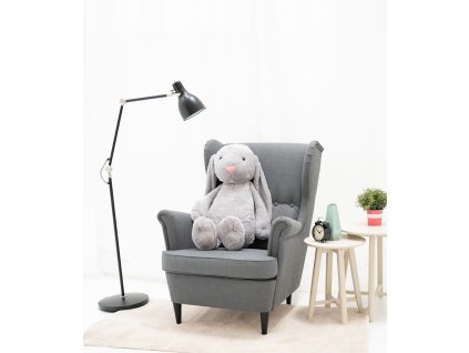 Velký plyšový králík FIGO šedý 100 cm
