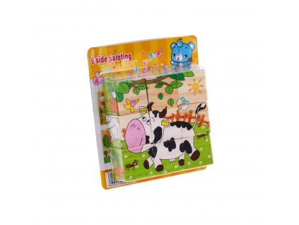 Dřevěná stavebnice kostky pro nejmenší