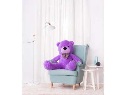 Velký plyšový medvěd Classico 130 cm fialový