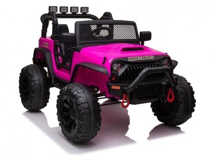 Elektrické autíčko Jeep Brothers růžové