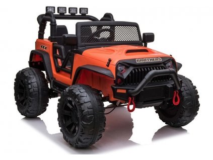 Elektrické autíčko Jeep Brothers oranžové