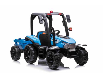 Elektrický traktor s přívěsem Blast 2x200W modrý