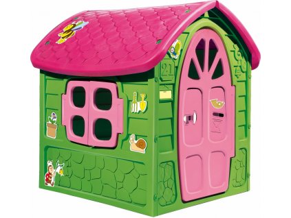 Tomido zahradní domeček pro děti zeleno - růžový