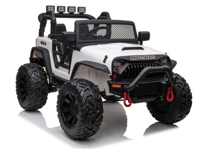 Elektrické autíčko Jeep Brothers 24V 2x200W bílé
