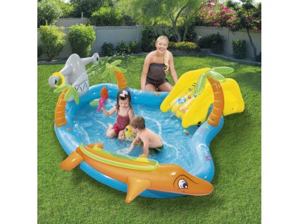 Nafukovací skluzavka s brouzdalištěm Sea Life 280 x 257 x 87 cm BESTWAY